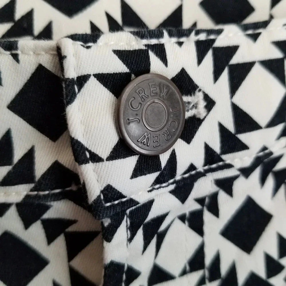 J.CREW Straight Jeans Women's Size 32 Multicolor Cotton Geometric Comfort Pocket - Picture 6 of 13